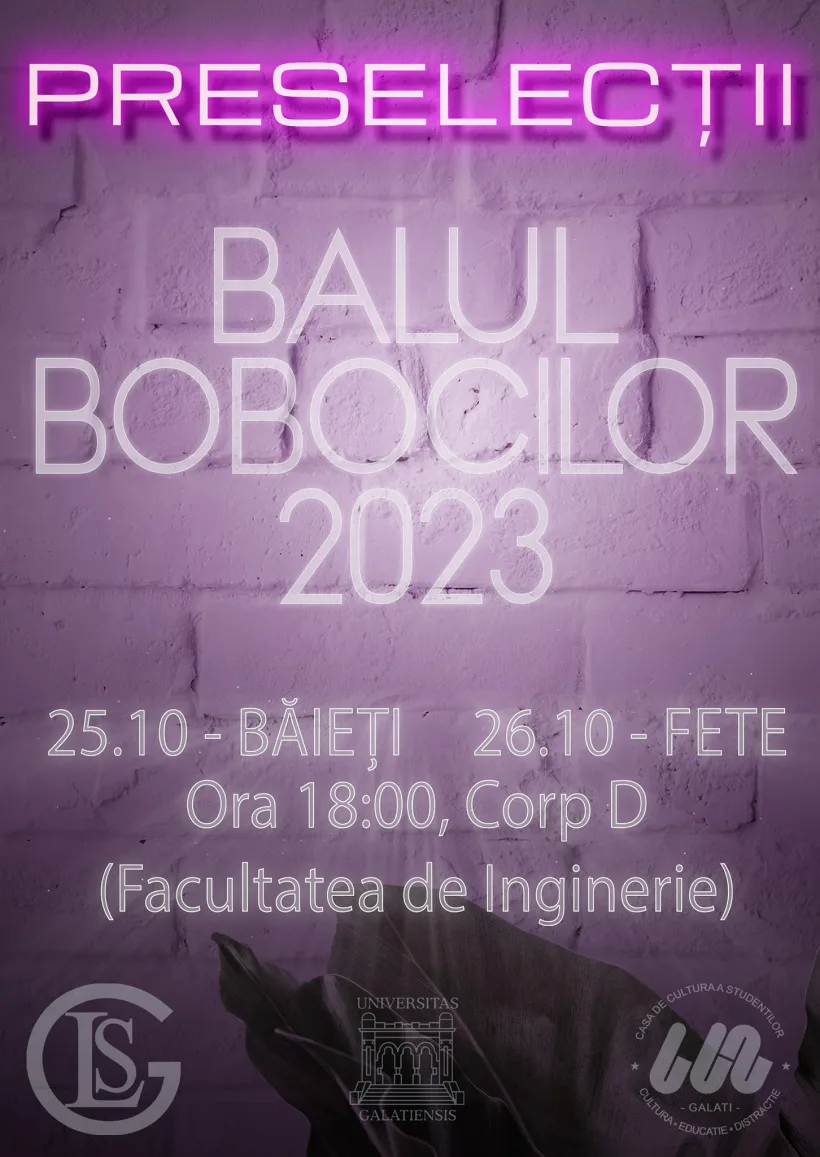 Încep preselecțiile pentru Balul Bobocilor de la Universitatea „Dunărea de Jos” din Galați