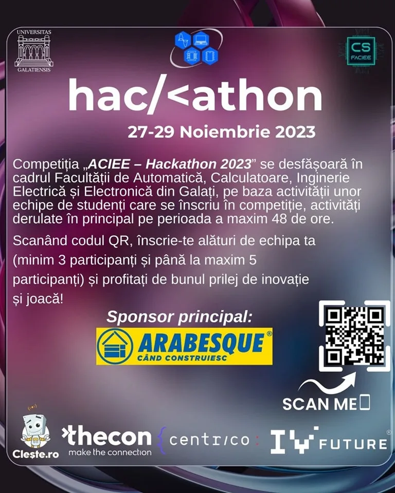Un nou concurs studențesc marca HACKATHON la ACIEE