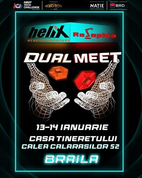 Competiție de robotică organizată de elevii brăileni de la Helix și cei gălățeni de la RoSophia