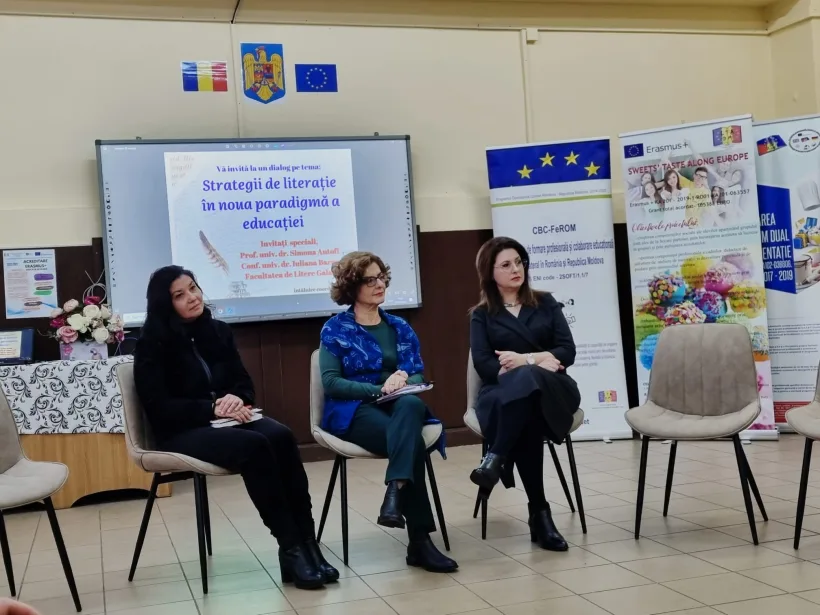 „Strategii de literație în noua paradigmă a educației”, masă rotundă organizată la Liceul „Dumitru Moțoc”