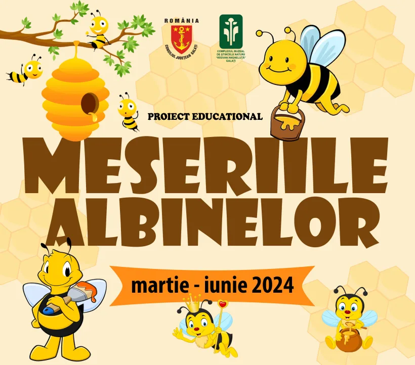 „Meseriile albinelor”, un nou proiect educațional la Complexul Muzeal de Științele Naturii