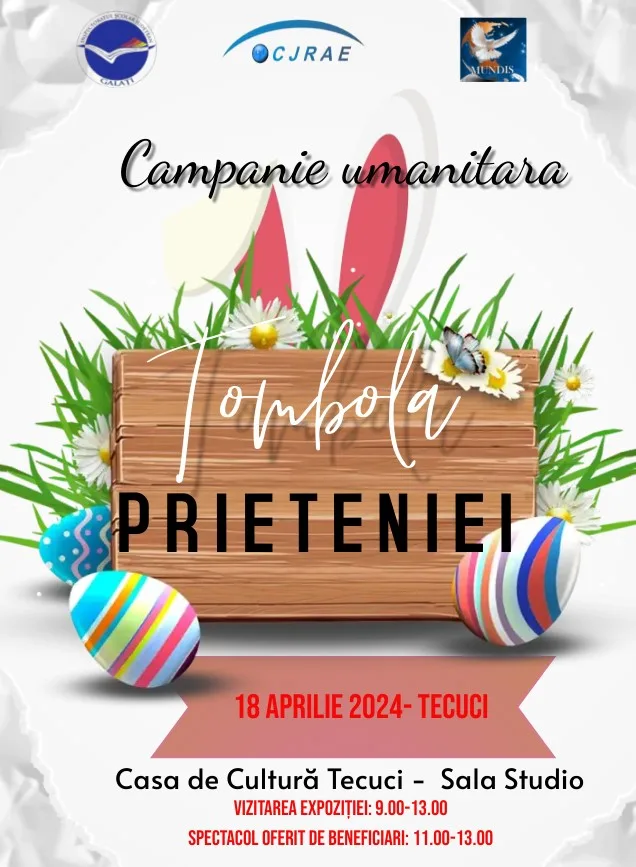 „Tombola Prieteniei”, organizată de Inspectoratul Școlar și CJRAE la Tecuci