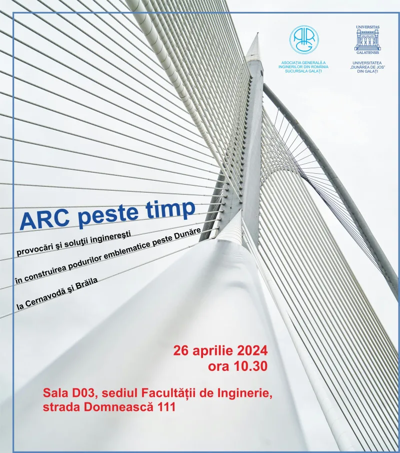 Podurile emblematice peste Dunăre, prezentate la un eveniment organizat de AGIR și Universitatea „Dunărea de Jos”