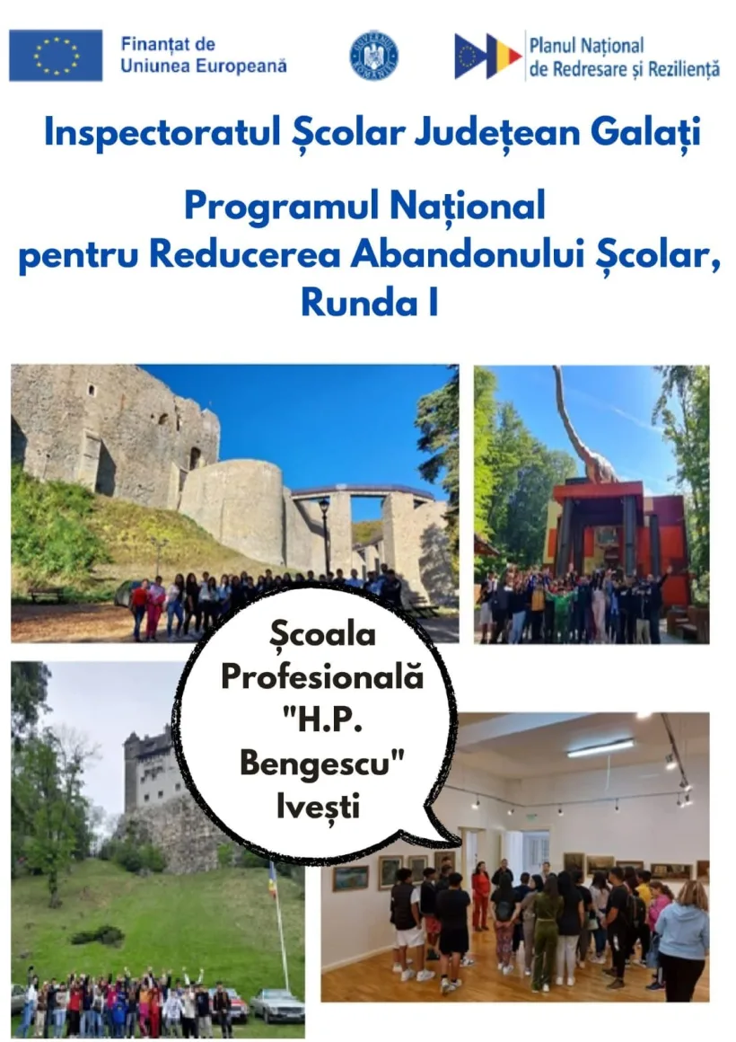 Proiect pentru reducerea riscului de abandon școlar la Ivești