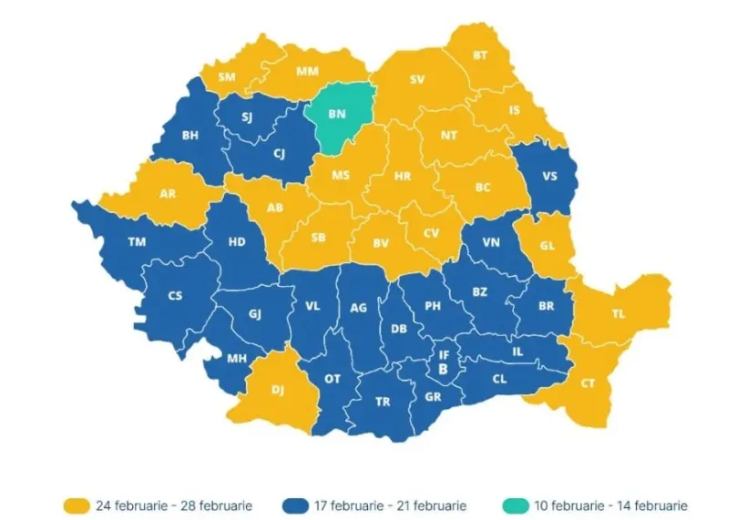 Vacanța din februarie pentru elevii din Galați, între 24 și 28 februarie
