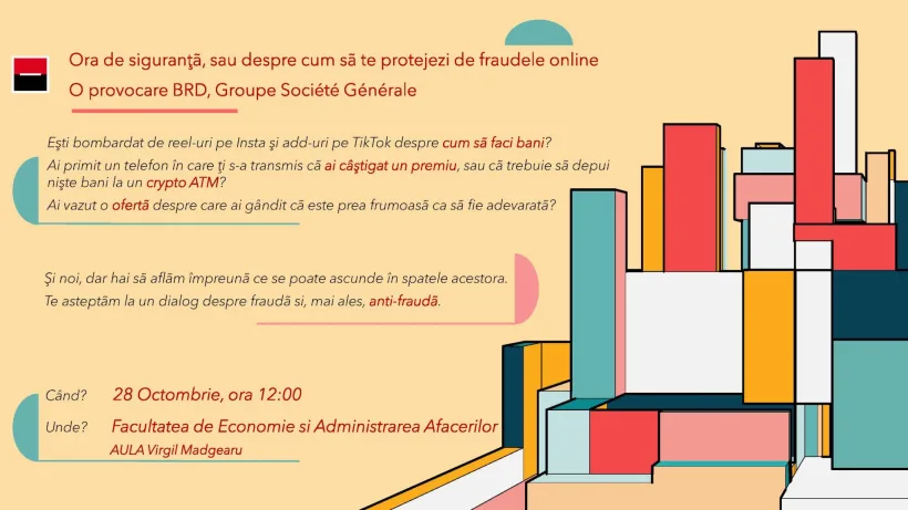 Siguranța digitală, discutată cu studenții de la Facultatea de Economie și Administrarea Afacerilor din Galați