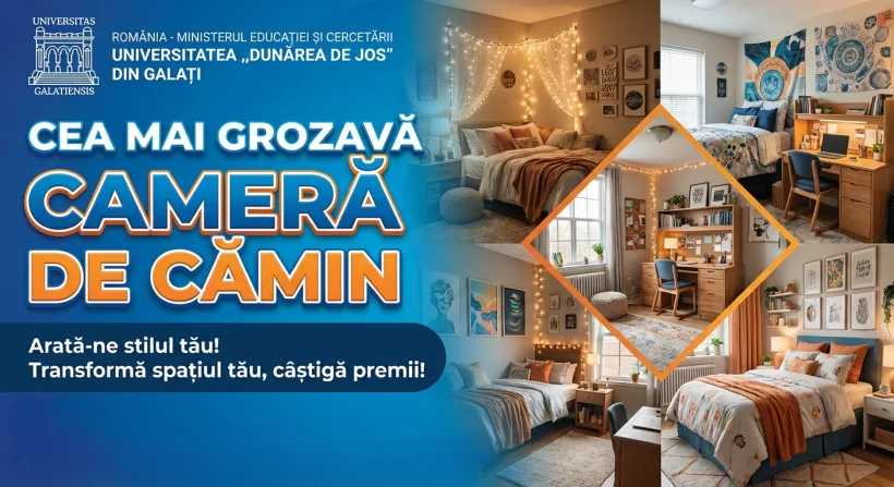 Cea mai tare cameră de cămin. Concurs pentru studenții gălățeni