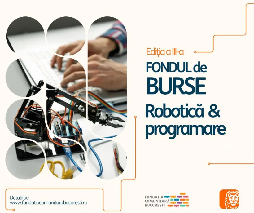 S-au deschis înscrierile pentru Fondul de burse pentru robotică și programare
