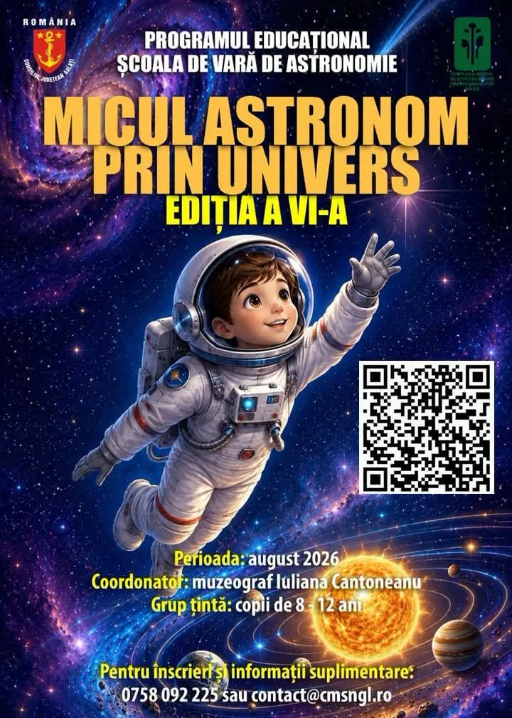 O nouă ediție a Școlii de Vară „Micul Astronom prin Univers” 